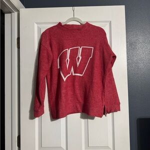 Red Wisconsin sweatshirt